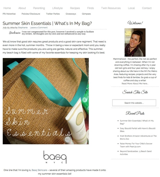 Summer Skin Essentials | What's In My Bag? - Mammamoiselle